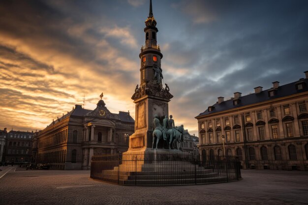 Foto los cautivadores monumentos de christiansborg slot un vistazo al patrimonio cultural de copenhague