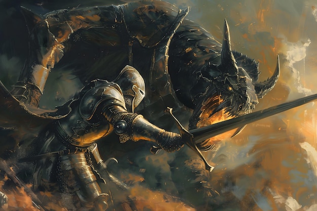 Cavaleiros Duel com Dragão