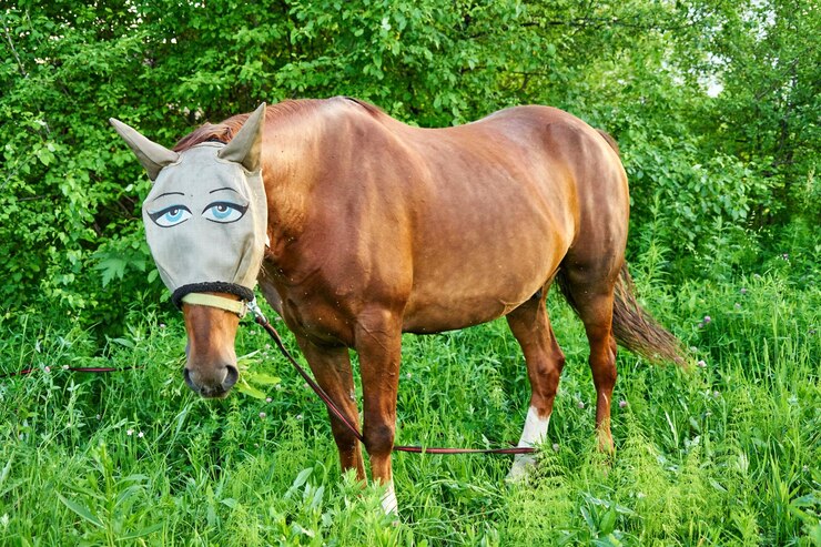 Foto cavalo de pé no campo