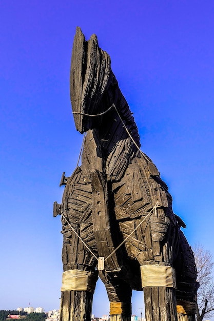 Cavalo de tróia em canakkale squareturquia