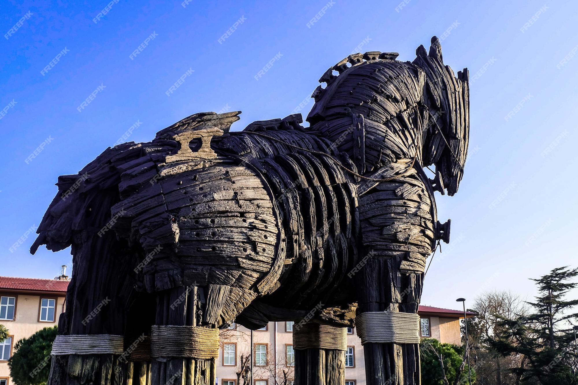 Cavalo de tróia em canakkale squareturquia