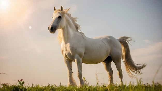 Cavalo em branco