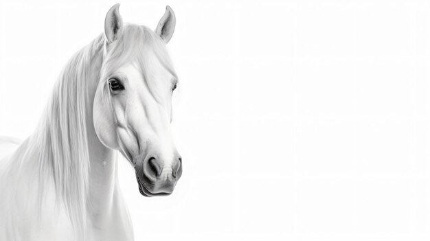 Foto cavalo isolado em branco