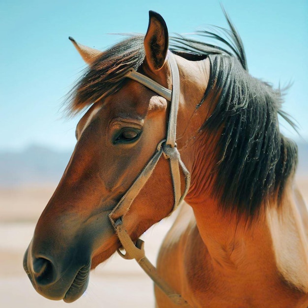 cavalo no deserto