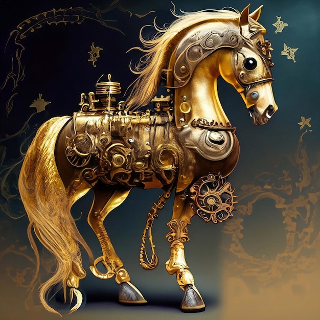 cavalo steampunk