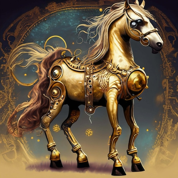 cavalo steampunk