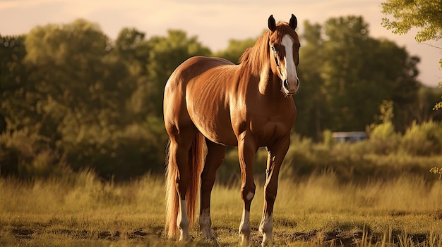 Cavalo-vaca de fazenda