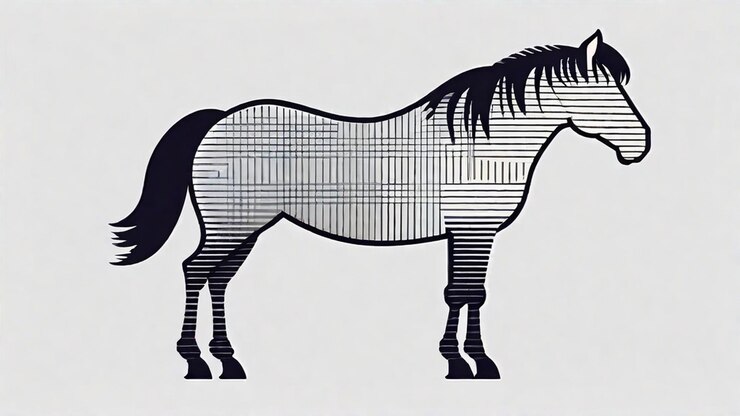 Foto cavalos em miniatura adoráveis