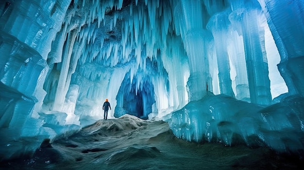 Foto caverna de cristal gigante méxico