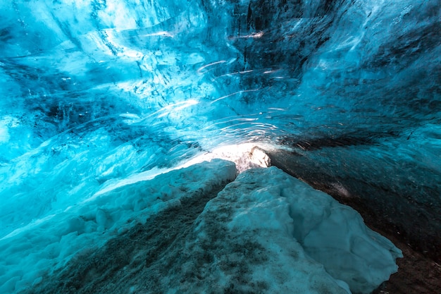 Foto caverna de gelo islândia