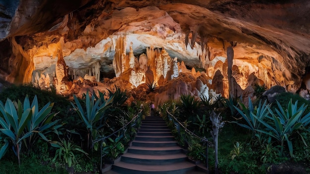 Foto caverna de phrayanakorn na província de prachuap khiri khan, na tailândia