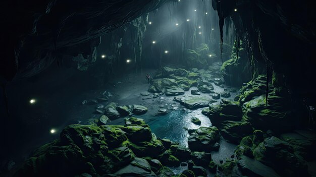 Cavernas de Glowworm Waitomo Nova Zelândia Perspectiva aérea