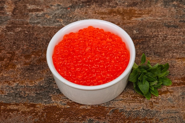 Caviar rojo de lujo