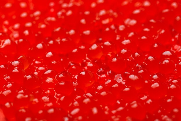 Caviar vermelho como plano de fundo