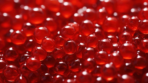 Foto caviar vermelho em close como fundo vista superior