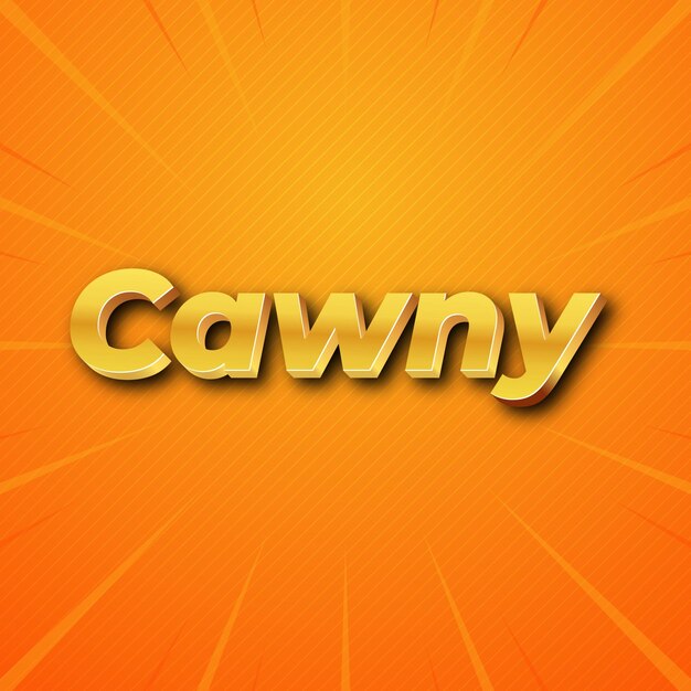 Cawny Text-Effekt Gold JPG attraktiver Hintergrund Karte Foto Konfetti