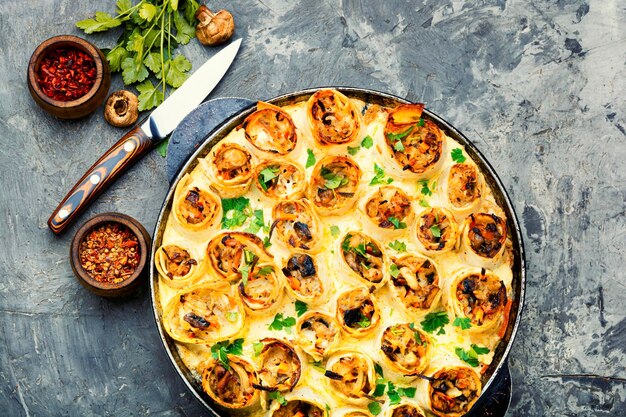 Cazuela de verduras en pan de pita receta vegetariana