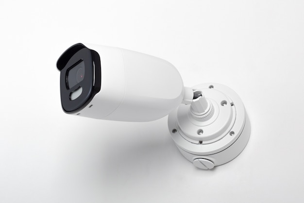 CCTV câmera de segurança de vídeo em branco isolado