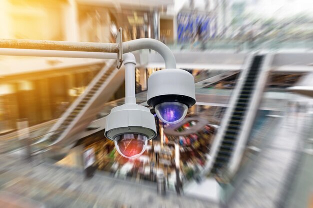 Foto cctv en el centro comercial