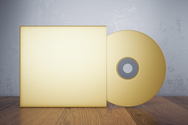 CD dourado em branco