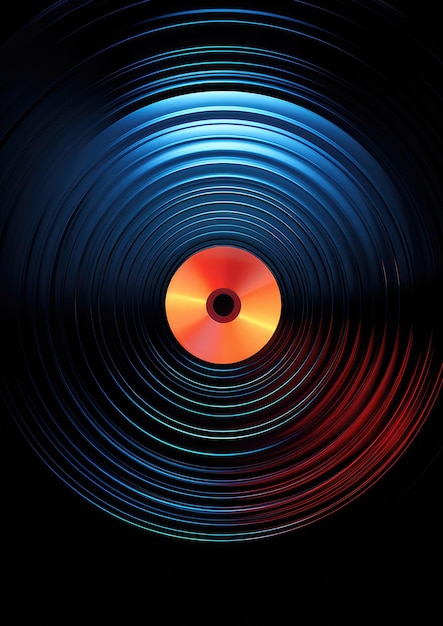 CD escuro em um fundo escuro CD Generative AI