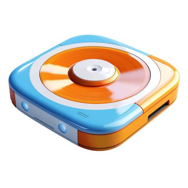 CD-Player isoliert im Hintergrund mit generativer KI