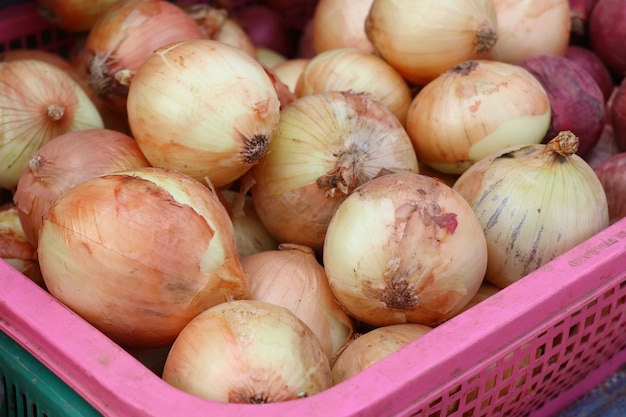 Cebola no mercado