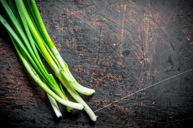 Cebolla verde para ensalada