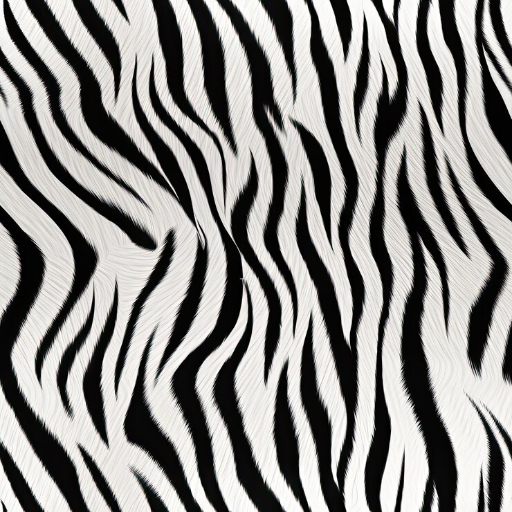 Cebra de fondo de textura peluda animal de patrones sin fisuras