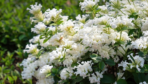 Cecelia blüht im Garten mit Kopierplatz