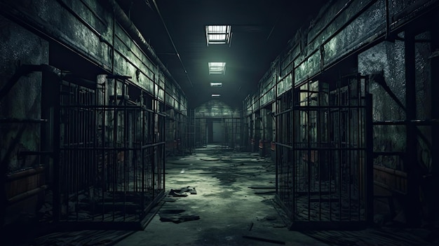 Celdas de prisión abandonadas y embrujadas