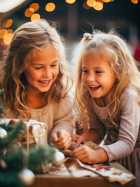 Celebra la decoración festiva de Navidad y la alegría navideña en el país de las maravillas de invierno Feliz año nuevo