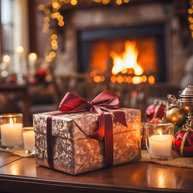 Celebra la decoración festiva de Navidad y la alegría navideña en el país de las maravillas de invierno Feliz año nuevo