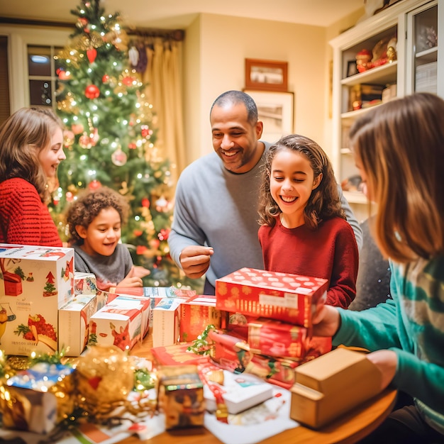 Celebra la decoración festiva de Navidad y la alegría navideña en el país de las maravillas de invierno Feliz año nuevo