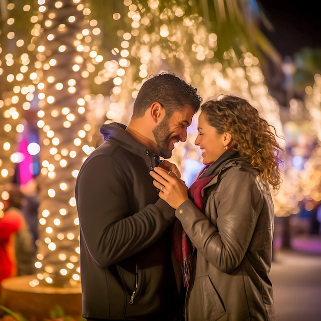 Celebra la decoración festiva de Navidad y la alegría navideña en el país de las maravillas de invierno Feliz año nuevo