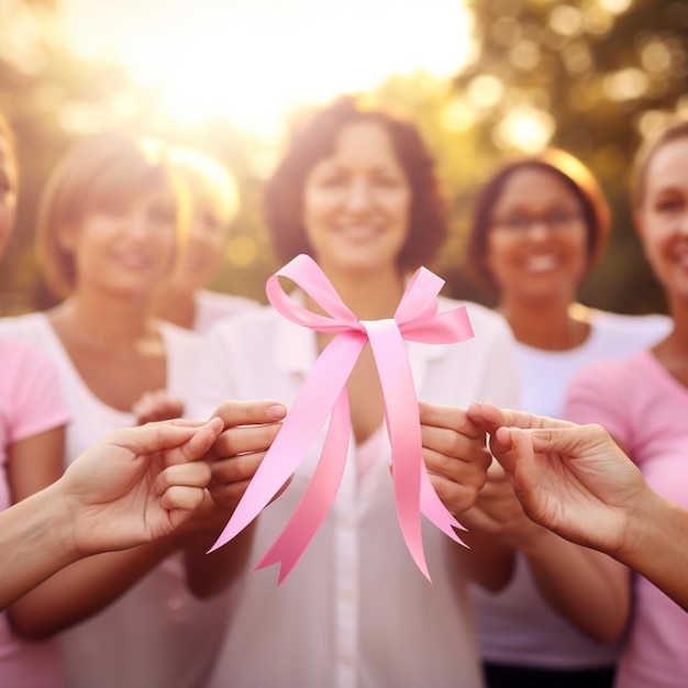 Foto se celebra el mes de concientización sobre el cáncer de mama