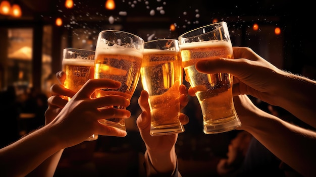 Celebração cerveja leve beber saudades