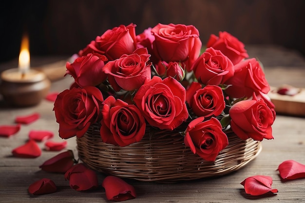 Celebração do Dia das Rosas Um buquê de amor e afeto