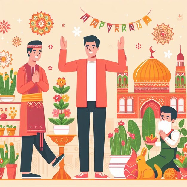 Celebração do Dia de Páscoa e do Dia de Nowruz