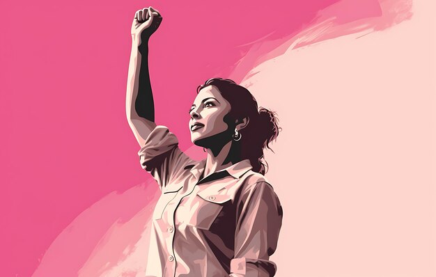 Celebração do Dia Internacional da Mulher Empoderando as Mulheres Globalmente Vector Ilustração Gráfica