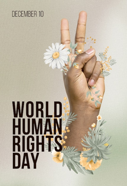 Foto celebração do dia internacional dos direitos humanos