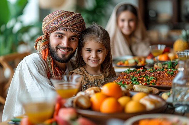 Celebração do Eid al-Fitr em casa com a família