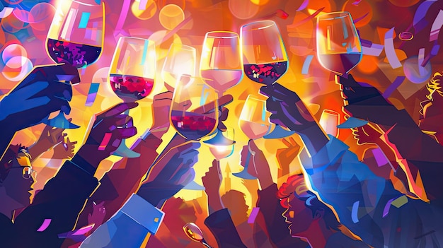 Celebração do vinho Inteligência Artificial Gerativa