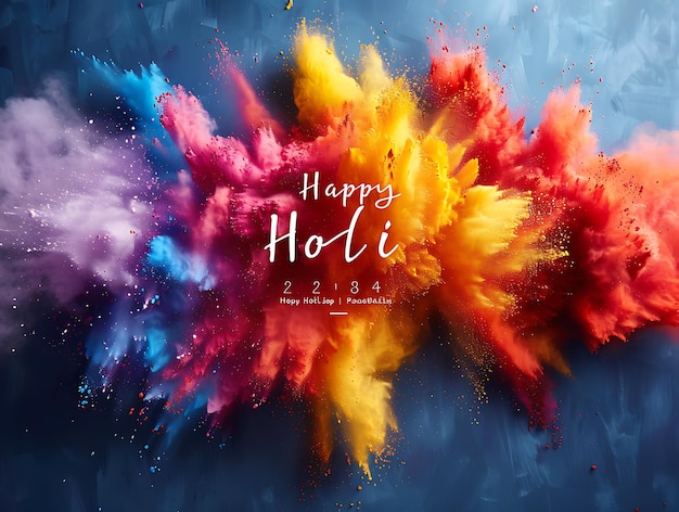 Celebración alegre Momentos cautivadores de risas y colores en el festival de Holi