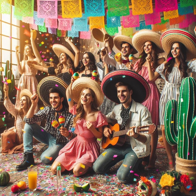 Foto celebración del cinco de mayo