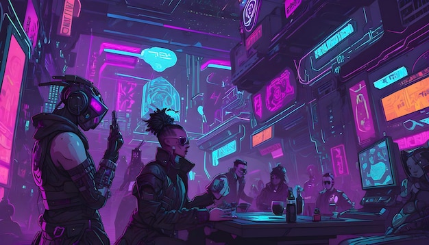 Celebración Cyberpunk Extravagancia