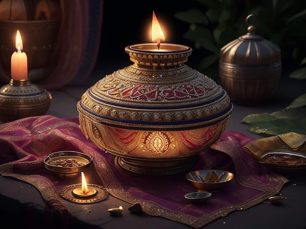 Celebración del día de Diwali