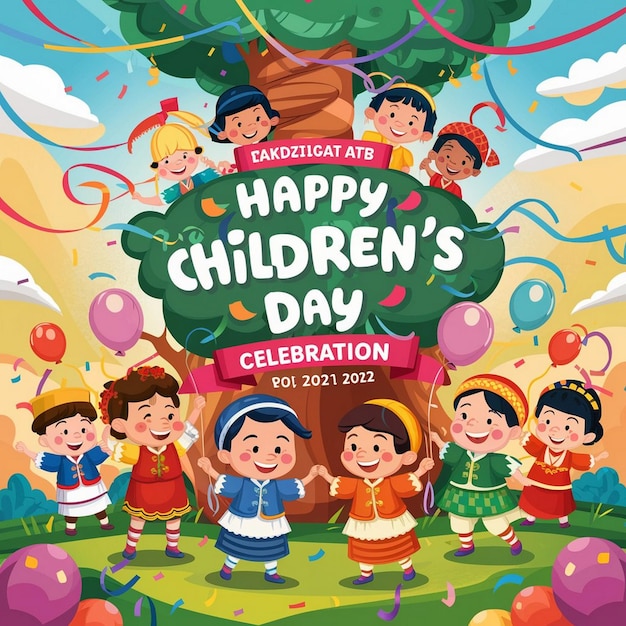 Celebración del Día de los Niños Diseños sinceros para su evento especial