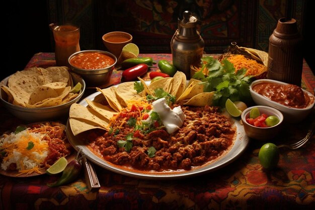 Celebración de la enchilada al estilo mexicano