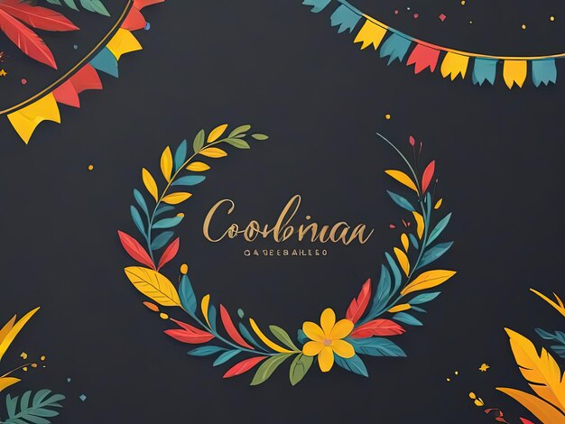 Foto celebración de las festividades colombianas